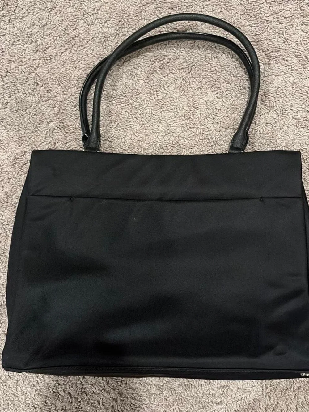 kate spade Black Nylon Tote with Leather Handles